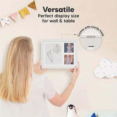 Baby Hand And Footprint Photo Frame Kit Keepsake Memories - Smarsty