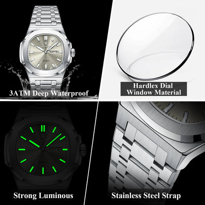 Luxury Waterproof Military Men's Watch with Luminous Feature - Smarsty