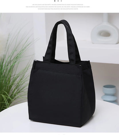 Large Insulated Lunch Bag With Aluminum Foil Top Handle - Smarsty