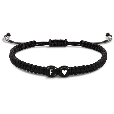 Handmade Adjustable Heart Initial Bracelets for Friendship - Smarsty