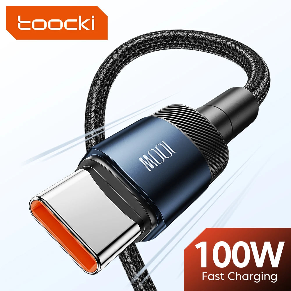 Toocki 60W/100W Type C to USB C Cable PD 3.0 Quick Charge Fast Charging Type C to Type C For Huawei Xiaomi Samsung Laptop - Smarsty