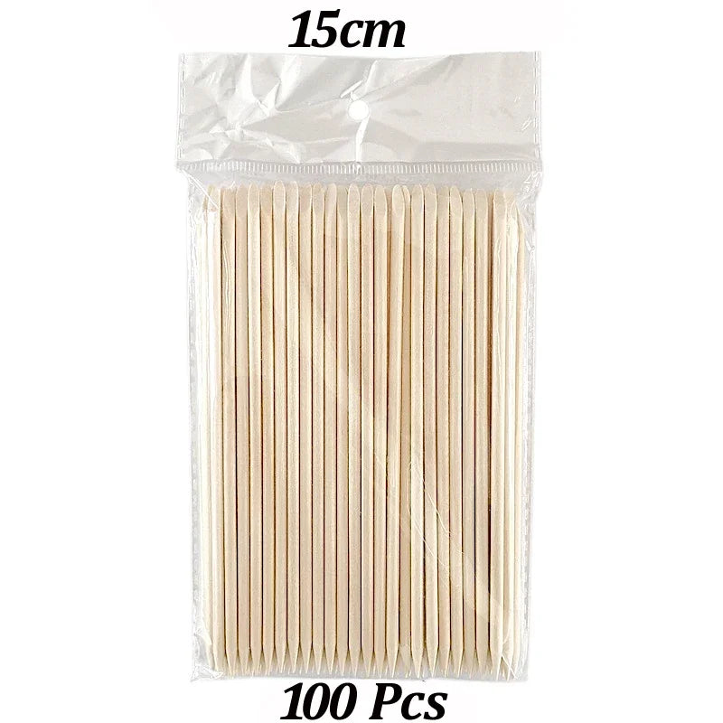 Wood Cuticle Pusher Sticks for Gel Polish Removal - Smarsty