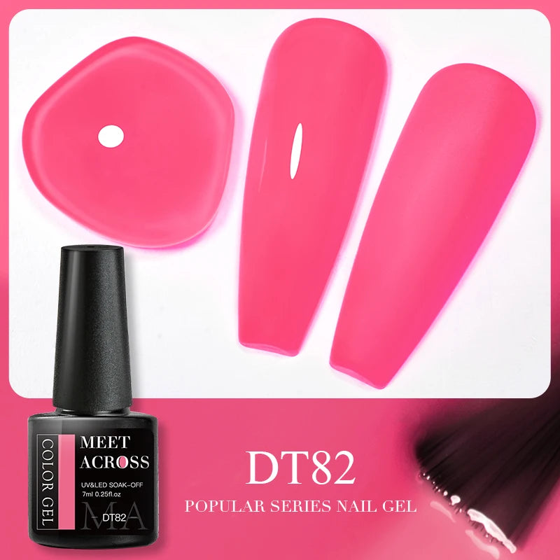 Pink Dried Flower Gel Nail Polish for Fairy Nail Art - Smarsty