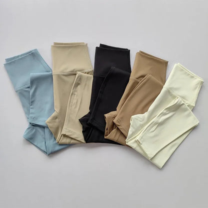 High Quality Sport Leggings For Women High Waist Yoga Leggings Soft Breathable Sports Tights Leggings Fitness Gym Elastic Pants - Smarsty