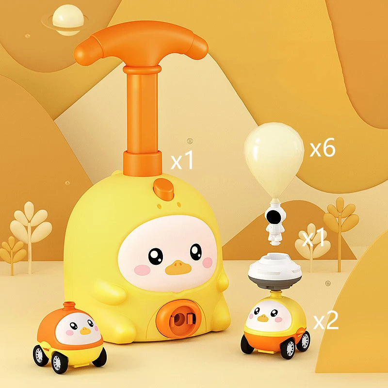 Kids Rocket Balloon Launcher Toys Educational Inertial Air Power Balloon Car Tower Science Toys for Boys Girls Christmas Gift