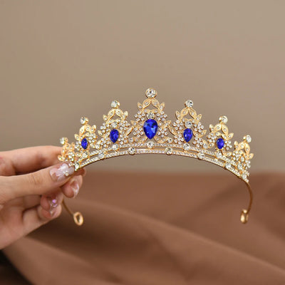Girls Princess Crown Crystal Tiara for Dance Performance - Smarsty