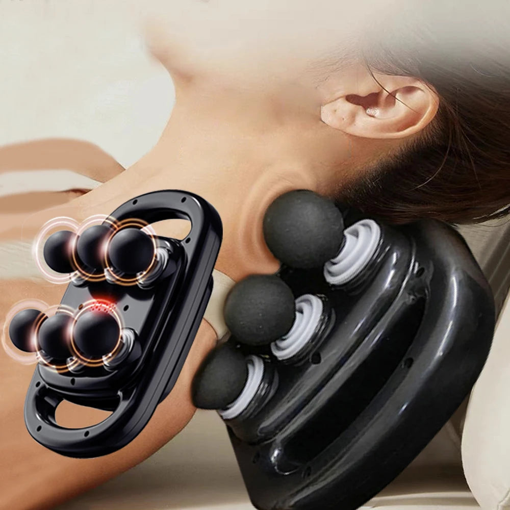 Wireless Deep Tissue Massage Gun with Six Heads - Smarsty