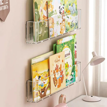 Organizer Picture Book Display Cabinet Bookshelf Children's Wall Behind the Door Reading Magazine Storage Wall Hanging Bookshelf by Smarsty