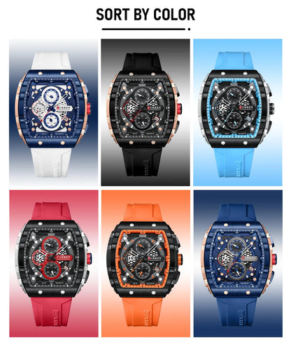 Curren Sports Large Dial Casual Quartz Watch - Smarsty