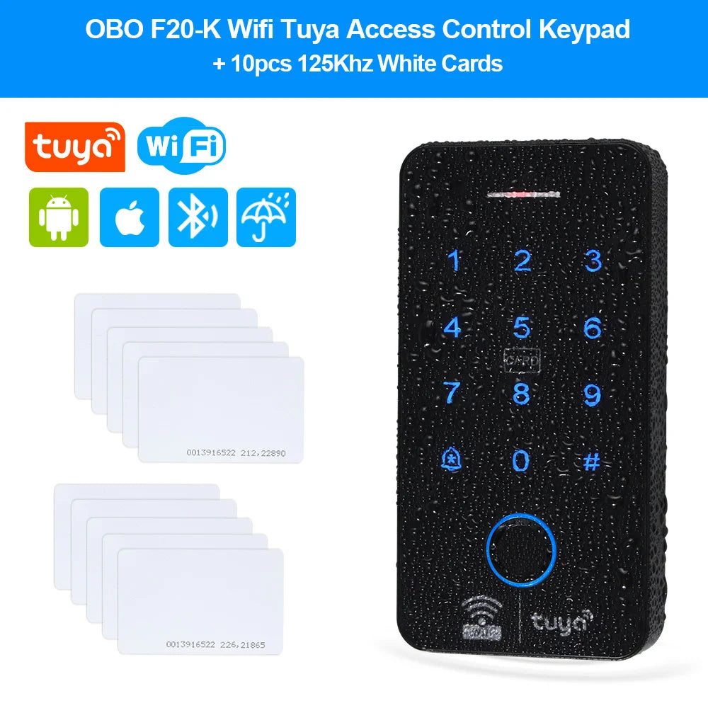 WiFi Tuya Fingerprint Access Controller Waterproof System - Smarsty