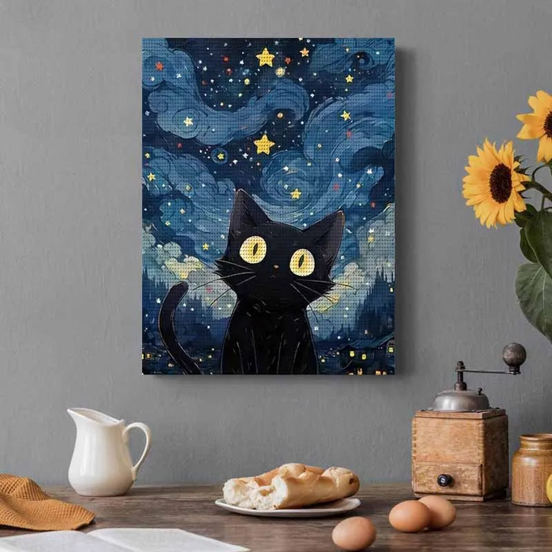 5D DIY Diamond Painting Star Cat Animal Art - Smarsty