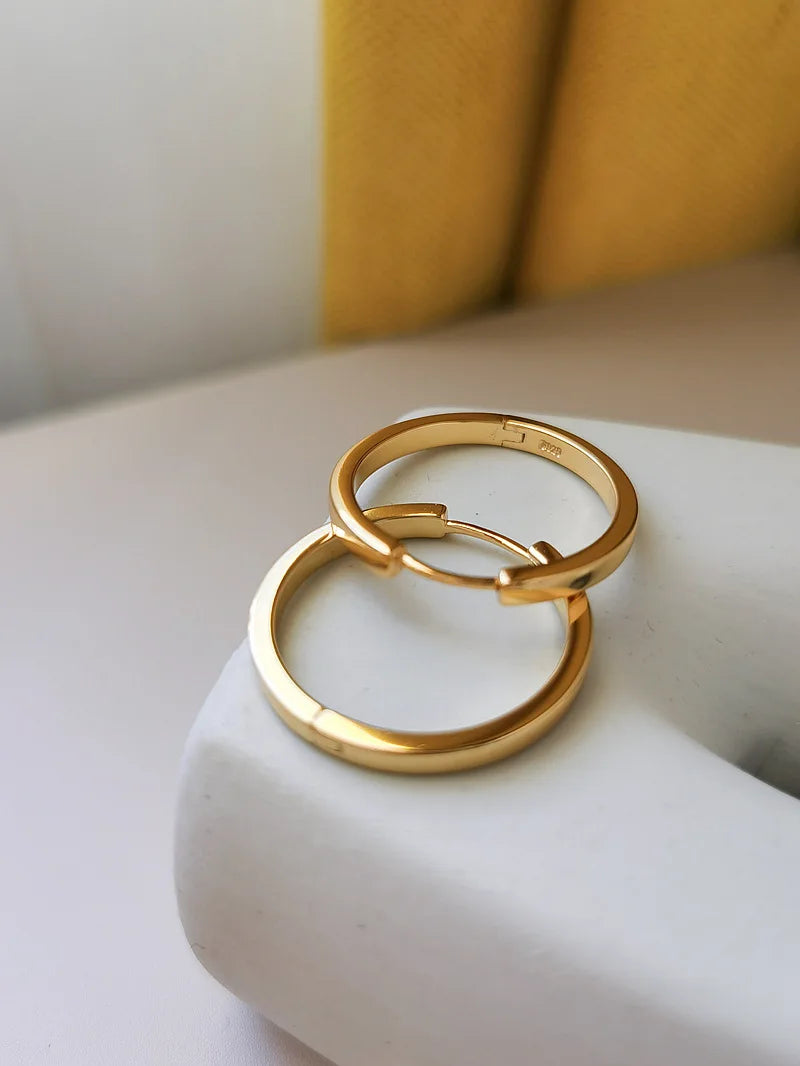 Shiny Delicate Big Round Hoop Earrings For Women Party - Smarsty