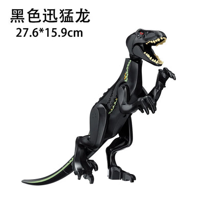 Jurassic World 3 Brutal Raptor Building Blocks Dinosaur Bricks Tyrannosaurus Indominus I-Rex Assemble Toy For Children by Smarsty