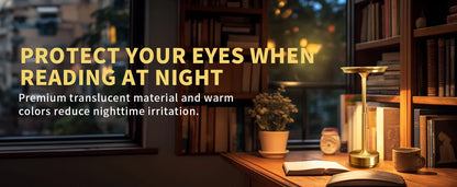 Portable LED Dimmable Aluminum Desk Lamp for Atmosphere - Smarsty