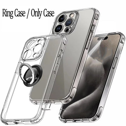 Transparent Shockproof iPhone Case For Multiple Models - Smarsty
