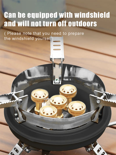 BRS-201A Portable Camping Gas Stove 16000W High Pressured Propane Butane Gas Burner Outdoor Emergency Stove with Piezo Ignition by Smarsty