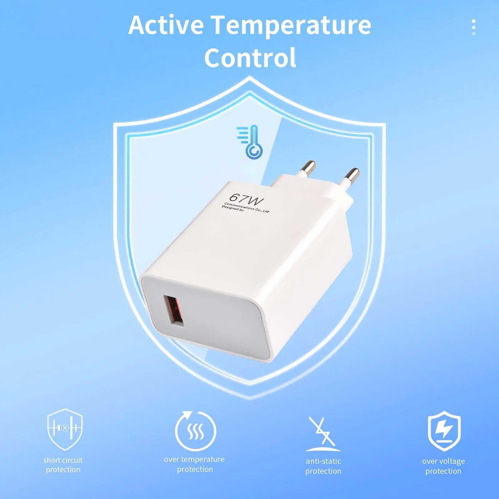 GaN Based 67W Fast TypeC Charger Cable Quick Charge - Smarsty