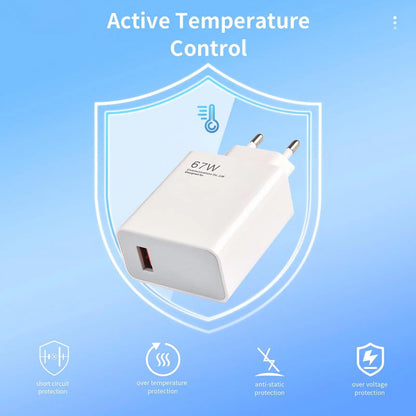 GaN Based 67W Fast TypeC Charger Cable Quick Charge - Smarsty