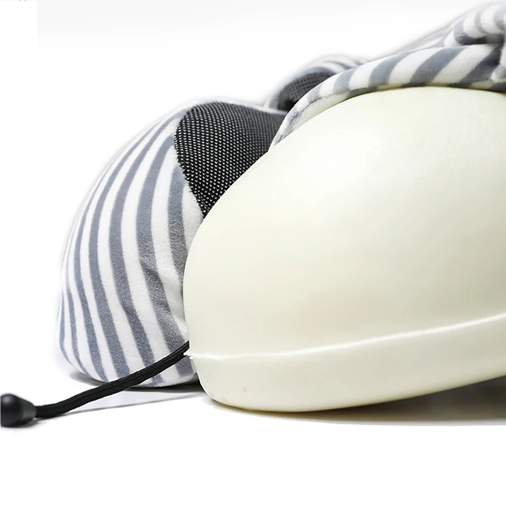 Soft Memory Foam Travel Neck Pillow with U Shape Design - Smarsty
