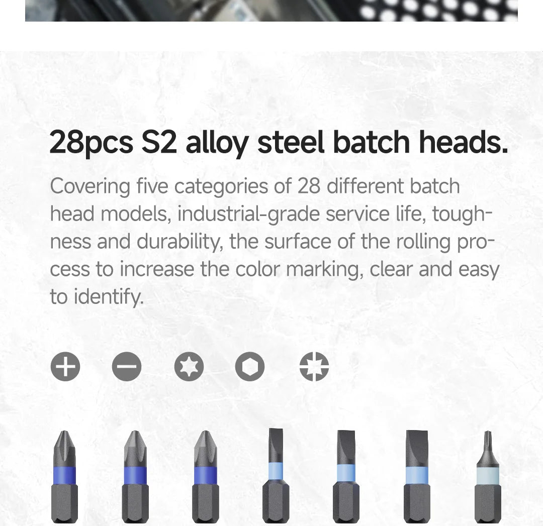 VMAN 40-in-1 Multi-Function Ratchet Screwdriver Kit with Magnetic Bits – Mini Repair Tool Set for PC, iPhone & Home Use