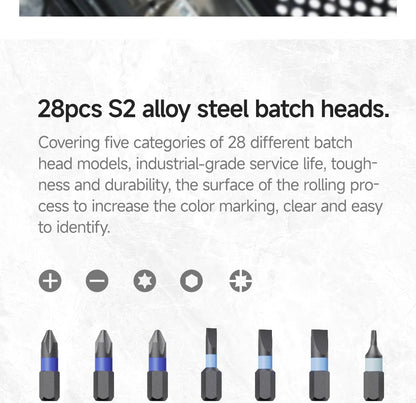 VMAN 40-in-1 Multi-Function Ratchet Screwdriver Kit with Magnetic Bits – Mini Repair Tool Set for PC, iPhone & Home Use