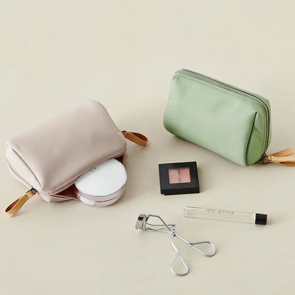 Waterproof Large Capacity Makeup Bag Multiple Colors Dacron Travel Storage Bag Partitioned Cosmetic Pouch Handbag Lipstick Pack - Smarsty