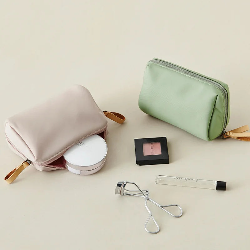 Waterproof Large Capacity Makeup Bag Multiple Colors Dacron Travel Storage Bag Partitioned Cosmetic Pouch Handbag Lipstick Pack - Smarsty