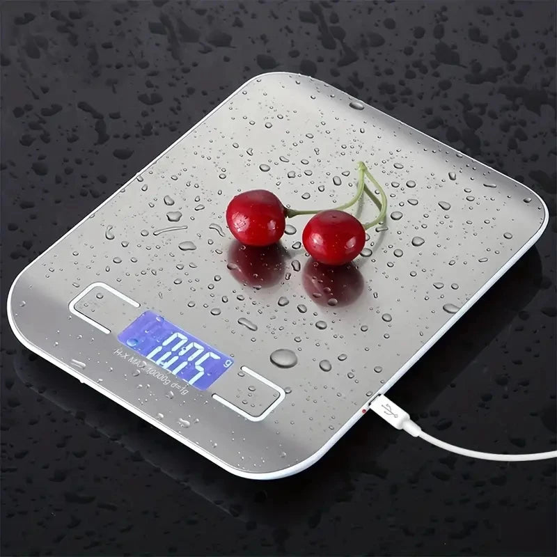 Digital Kitchen Scale with LCD Display and USB Charging - Smarsty