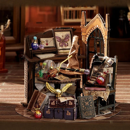 Mini DIY Kit For Doll House Making And Assembling Room Models Toys Home And Bedroom Decorations With Furniture Wooden Crafts by Smarsty