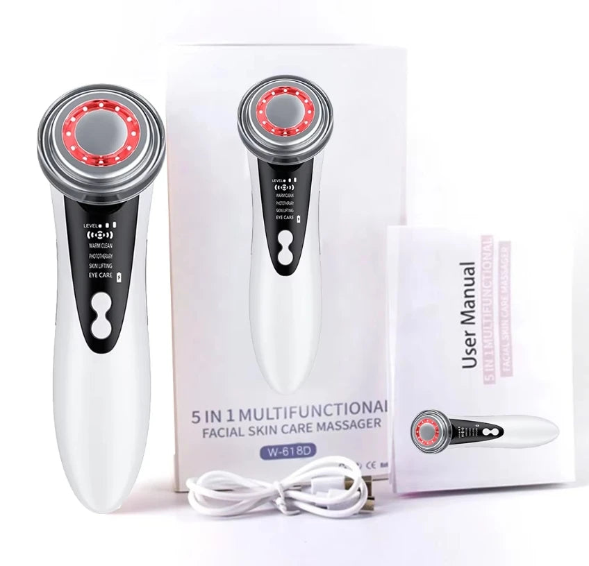 5 In 1 Facial Massager with LED Light Therapy - Smarsty