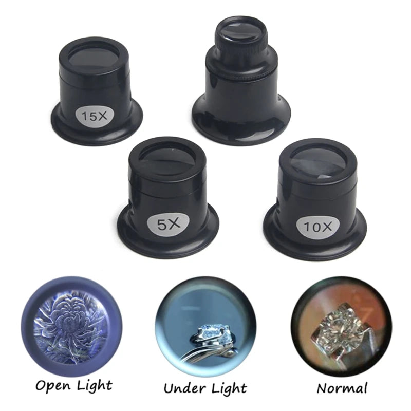 Jewelers Eye Loupe Magnifier Set for Precision Viewing - Smarsty