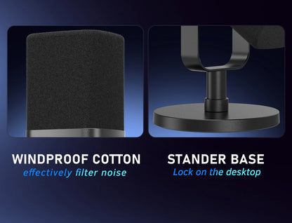 FIFINE USB XLR Dynamic Microphone with Touch Mute Feature - Smarsty