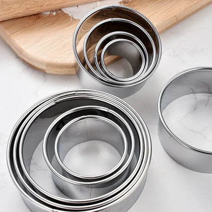 Stainless Steel Round Biscuit Molds Set for Baking - Smarsty