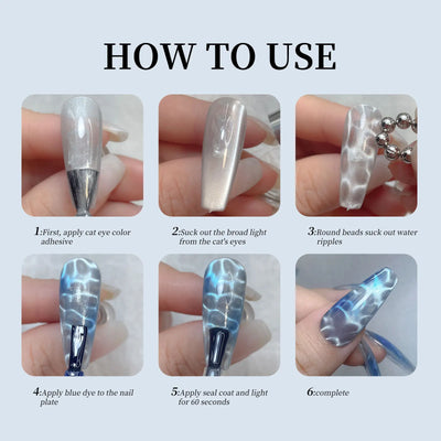 Round Magnetic Bead Nail Art Tools for Stunning Cat Eye Designs - Smarsty