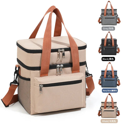 Insulated Cooler Lunch Bag Tote For Women Men Travel - Smarsty