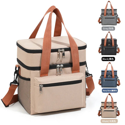 Insulated Cooler Lunch Bag Tote For Women Men Travel - Smarsty