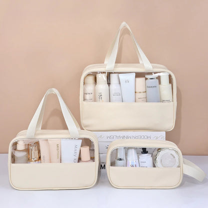 Transparent Travel Cosmetic Bag Large Capacity Waterproof - Smarsty