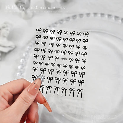 Self-Adhesive 3D Bowknot Nail Stickers for Easy Manicure - Smarsty