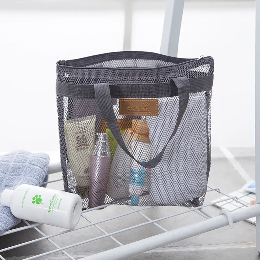 Mesh Makeup Bag Cosmetic Organizer Hanging Travel Case - Smarsty