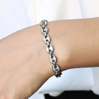 316L Stainless Steel Cuban Chain Bracelet for All - Smarsty