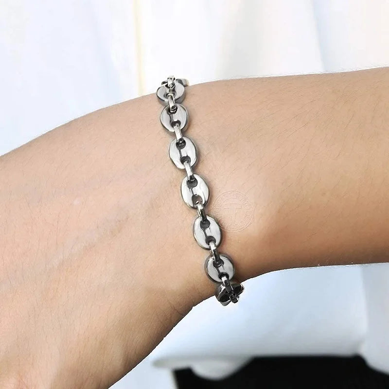 316L Stainless Steel Cuban Chain Bracelet for All - Smarsty
