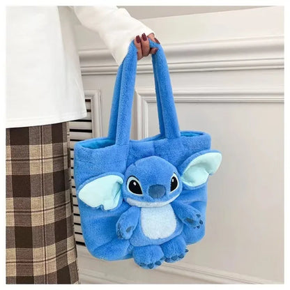 Disney Stitch Plush Shoulder Bag Cute Strawberry Bear - Smarsty