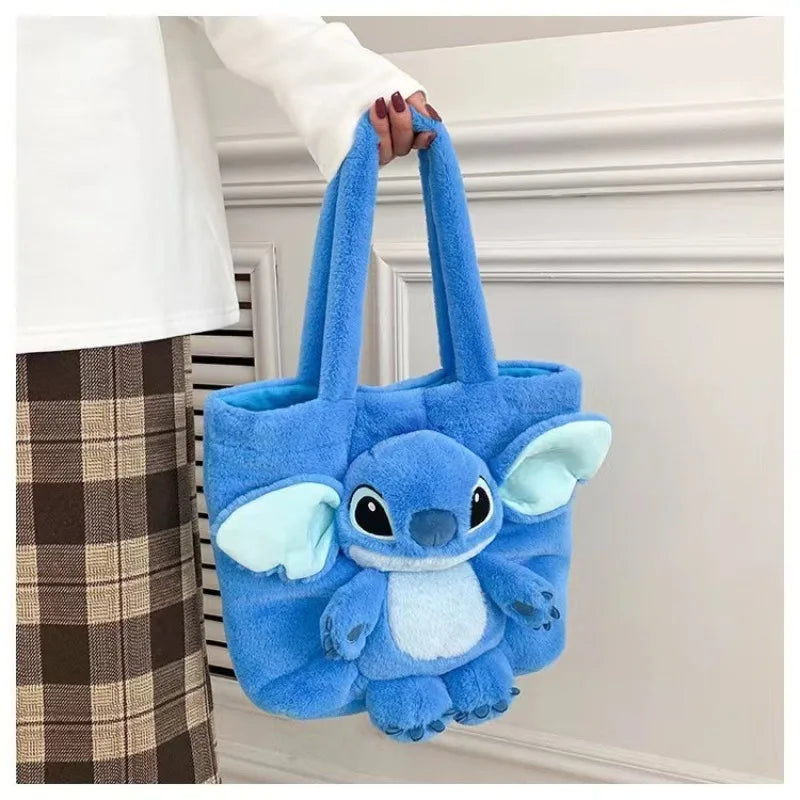 Disney Stitch Plush Shoulder Bag Cute Strawberry Bear - Smarsty