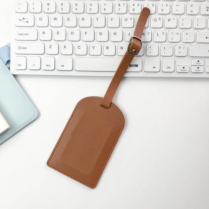 Personalize Initials Luggage Tag Custom Letters Men Women Suitcase Name Tag PU Airplane Labels Engrave Logo Travel Accessories - Smarsty