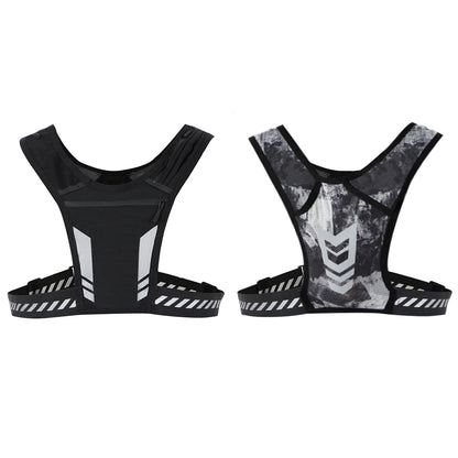 Reflective Running Backpack Mesh Breathable Hydration Backpack Lightweight Elastic Women Men Large Capacity for Jogging Fitness