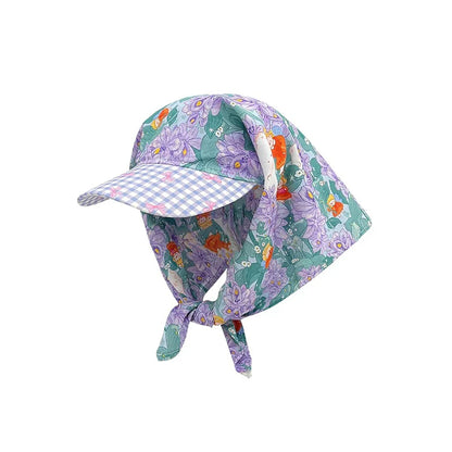 Women Printed Sunscreen Baseball Cap Sun Protection Packable - Smarsty