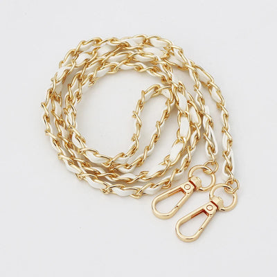 PU Leather Metal Chain Accessories Crossbody Shoulder Portable Wrist Bag Chain Strap Replacement Luggage Accessories Versatile - Smarsty