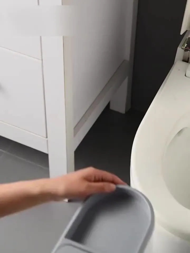 Toilet Trash Can Holder Clip Home Press Type Toilet Trash Can with Lid for Living Room, Bedroom, Kitchen Large Capacity