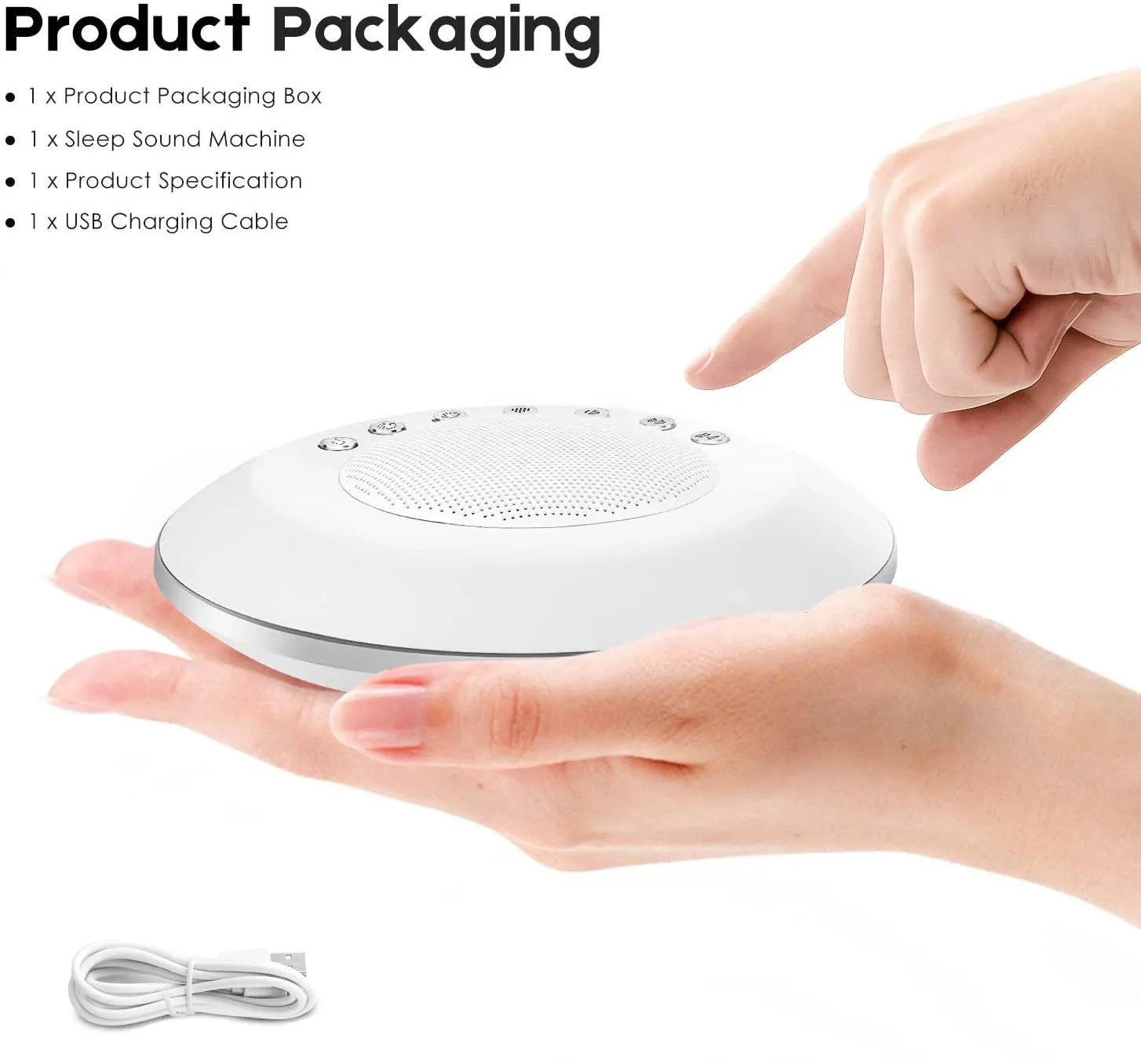 Baby White Noise Sound Machine Portable Sleep Aid Device - Smarsty