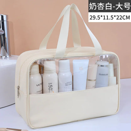Transparent Travel Cosmetic Bag Large Capacity Waterproof - Smarsty